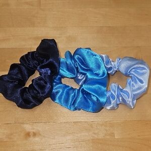 Set of Three Satin Scrunchies - Nwot